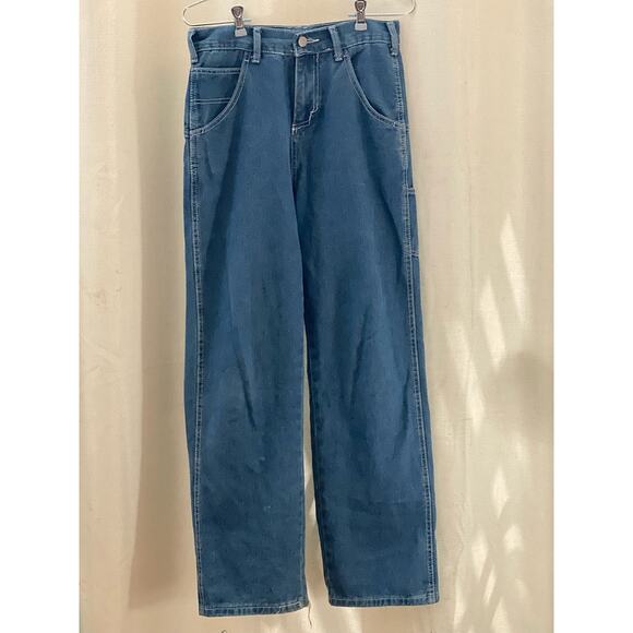 YesStyle InStudio High-Waist Heart Embroidery Wide-Leg Jeans w small - Picture 7 of 7